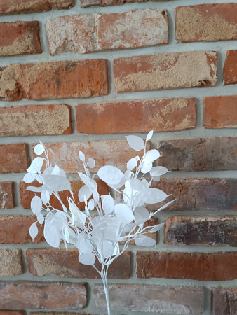 Lunaria Miesiącznica - bukiet sztuczny bialy 38 cm DK313