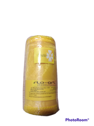 Organza obszywana 12 cm x 8 m -żółty