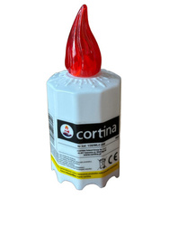 Wkład LED MELIUS wodoodporny z bateriami  CZERWONY- 90 dni - 1 s