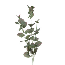 Eukaliptus - gałązka 70 cm R313 zielono bordowy