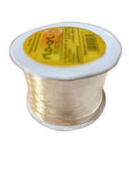 Wstążka, tasiemka atłasowa materiałowa beż złoto 3mm*91m