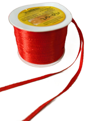 Wstążka, tasiemka atłasowa materiałowa czerwień 3mm*91m