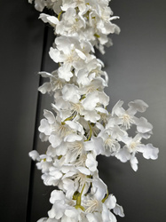 Girlanda biała kwitnąca  czereśnia 190 cm