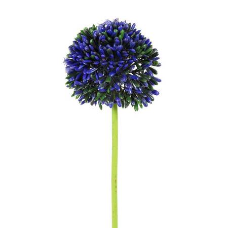 Cebula kwiat sztuczny 38cm ciemnoniebieski