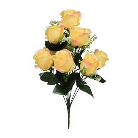 Róża - bukiet x10 45 cm U987 żółty